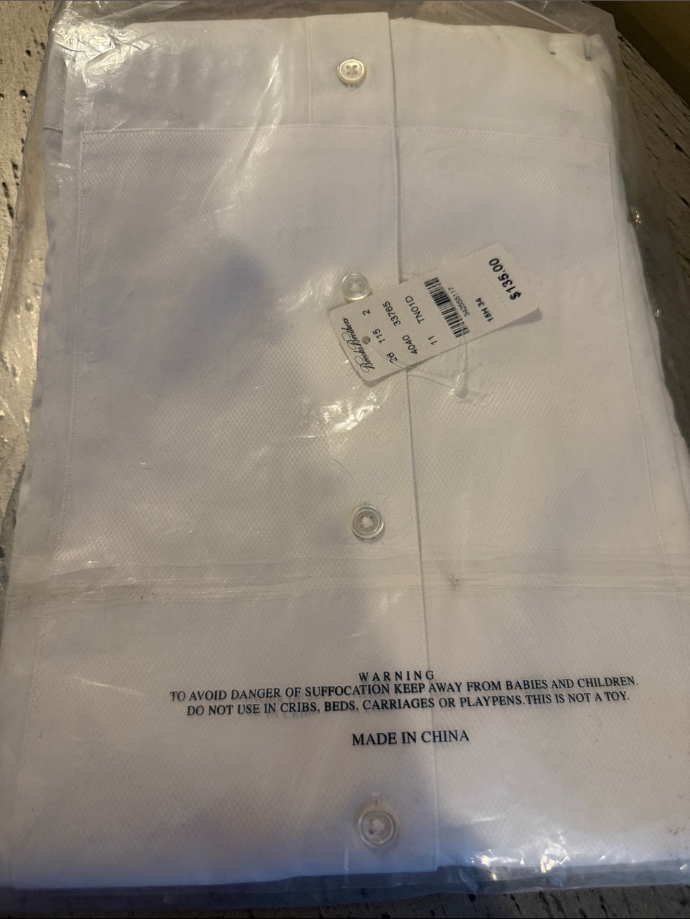 Brooks Brothers White Dress Shirt - Classic Point Collar - Picture 4 of 4